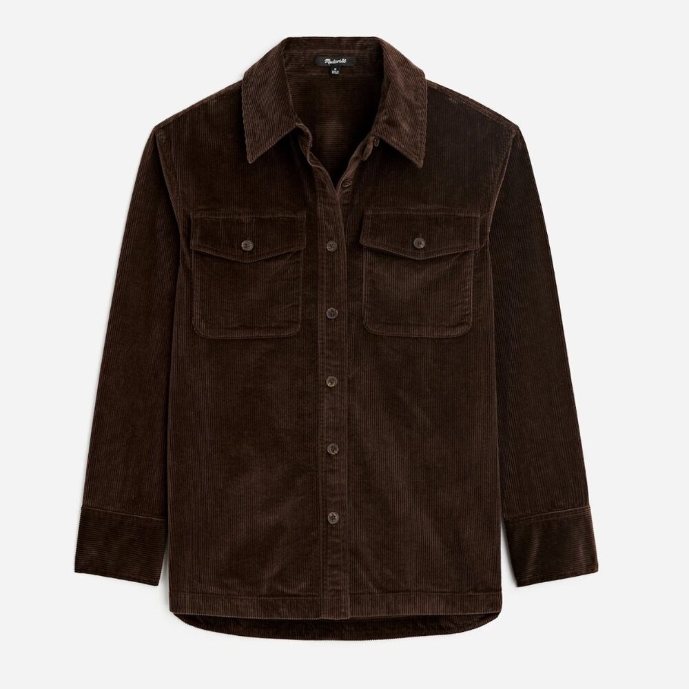 NWT Madewell Corduroy Relaxed Shirt-Jacket - Picture 2 of 12